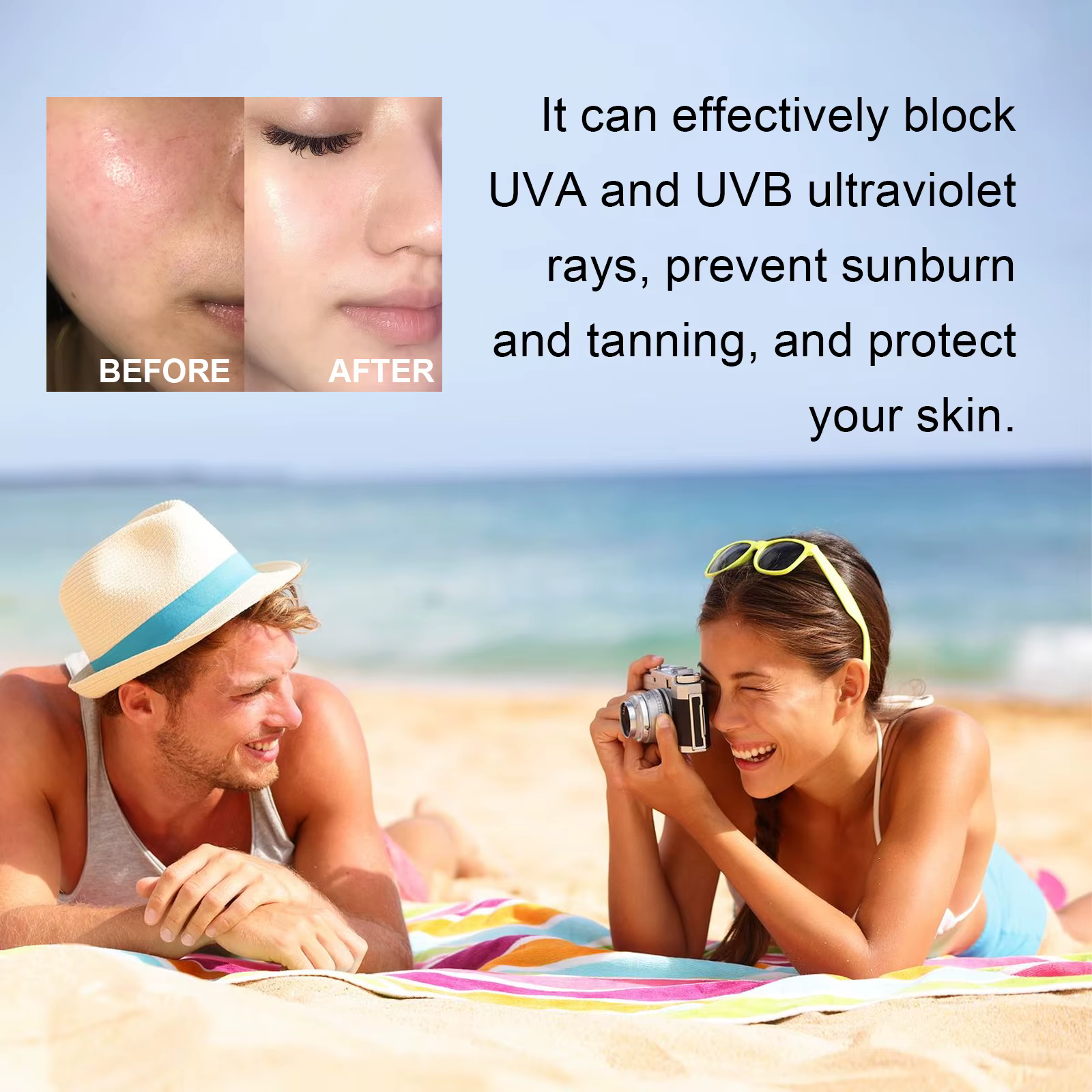 Crème solaire visage et corps Non grasse SPF 100+