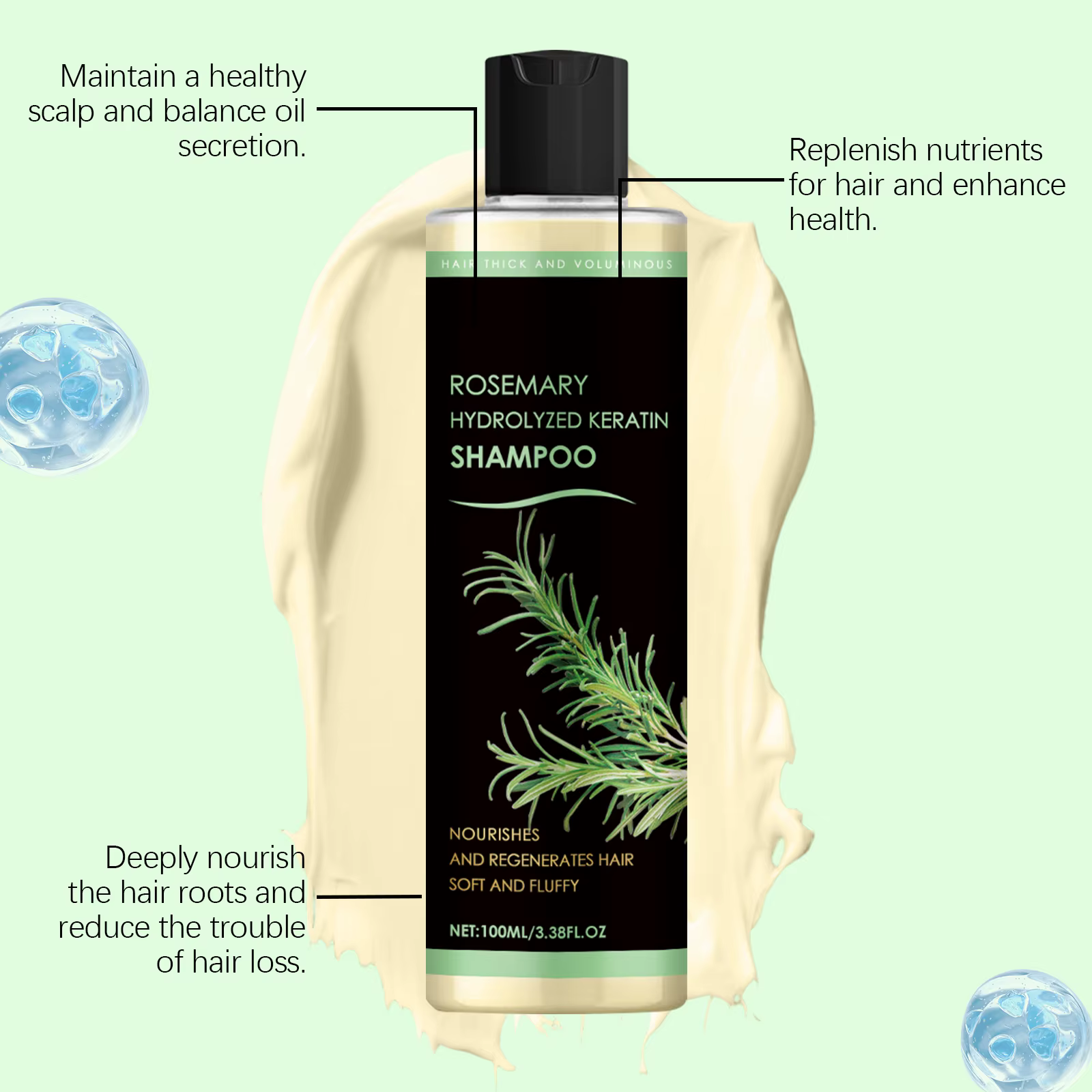 Shampoing naturel au romarin