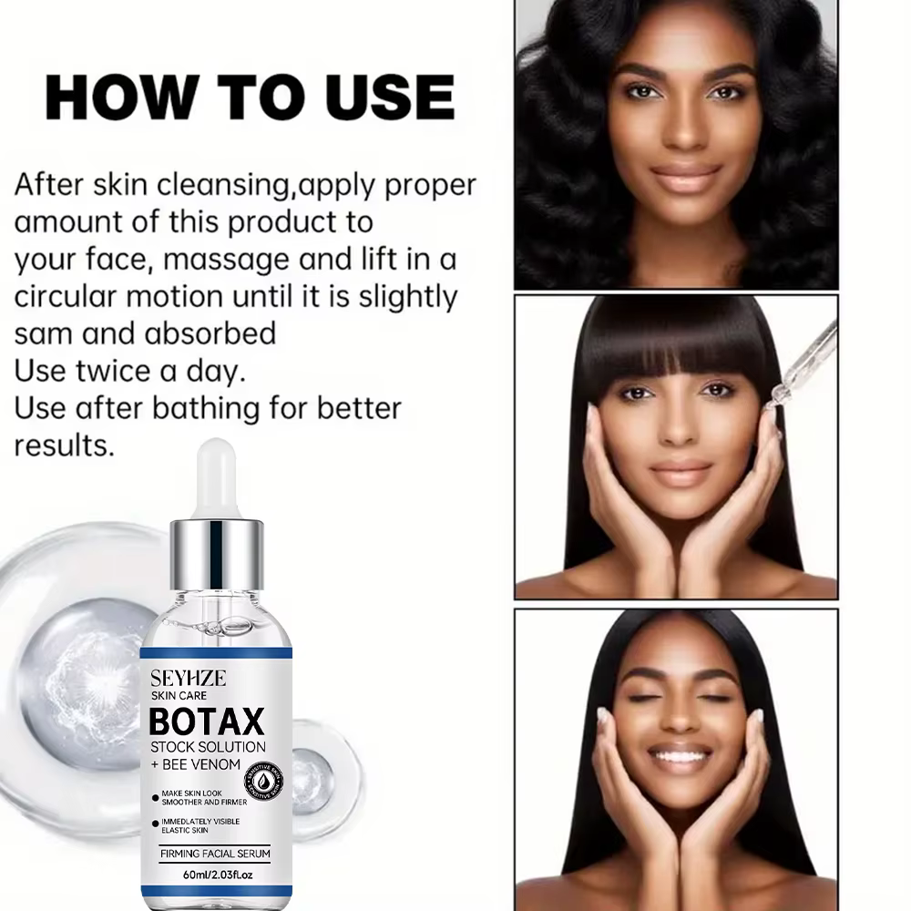 SEYHZE BOTAX Sérum Visage Amélioré 1pc - Soin Hydratant Jour et Nuit Rich In Aloe Peptides Collagène Et Rétinol pour Serrer