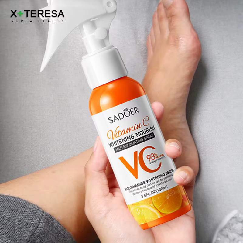 Vitamine C doux visage exfoliant Peeling Gel corps nettoyant gommage pied