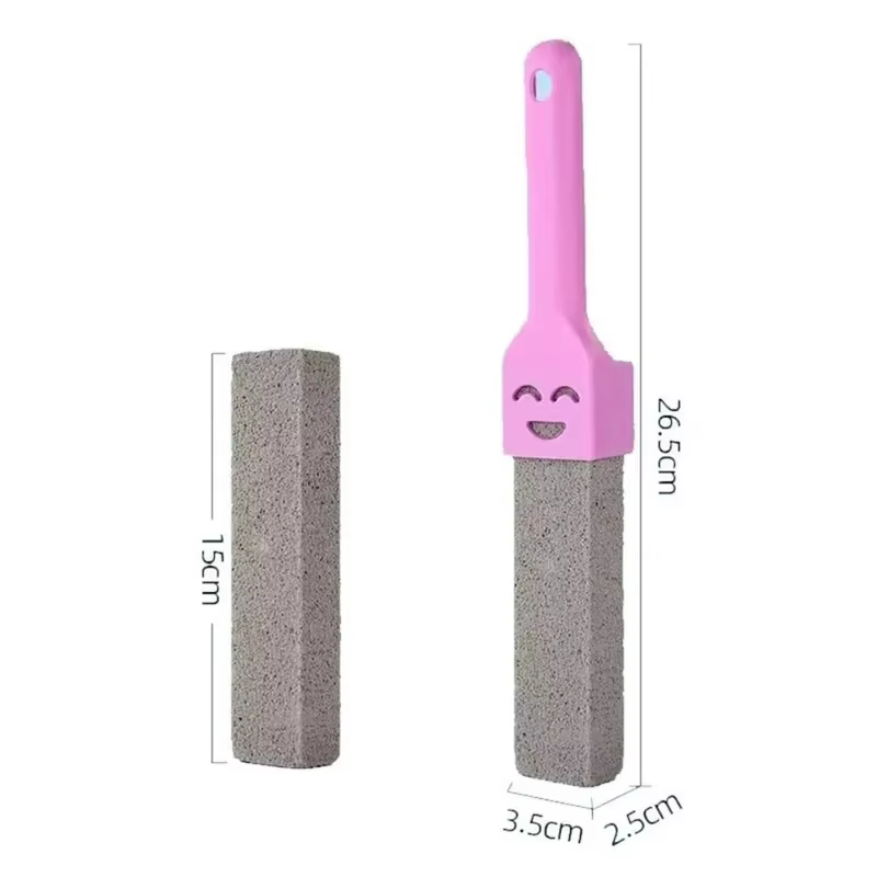 Brosse de toilette en pierre ponce naturelle pour éliminer la saleté, nettoyage rapide, facile à accrocher