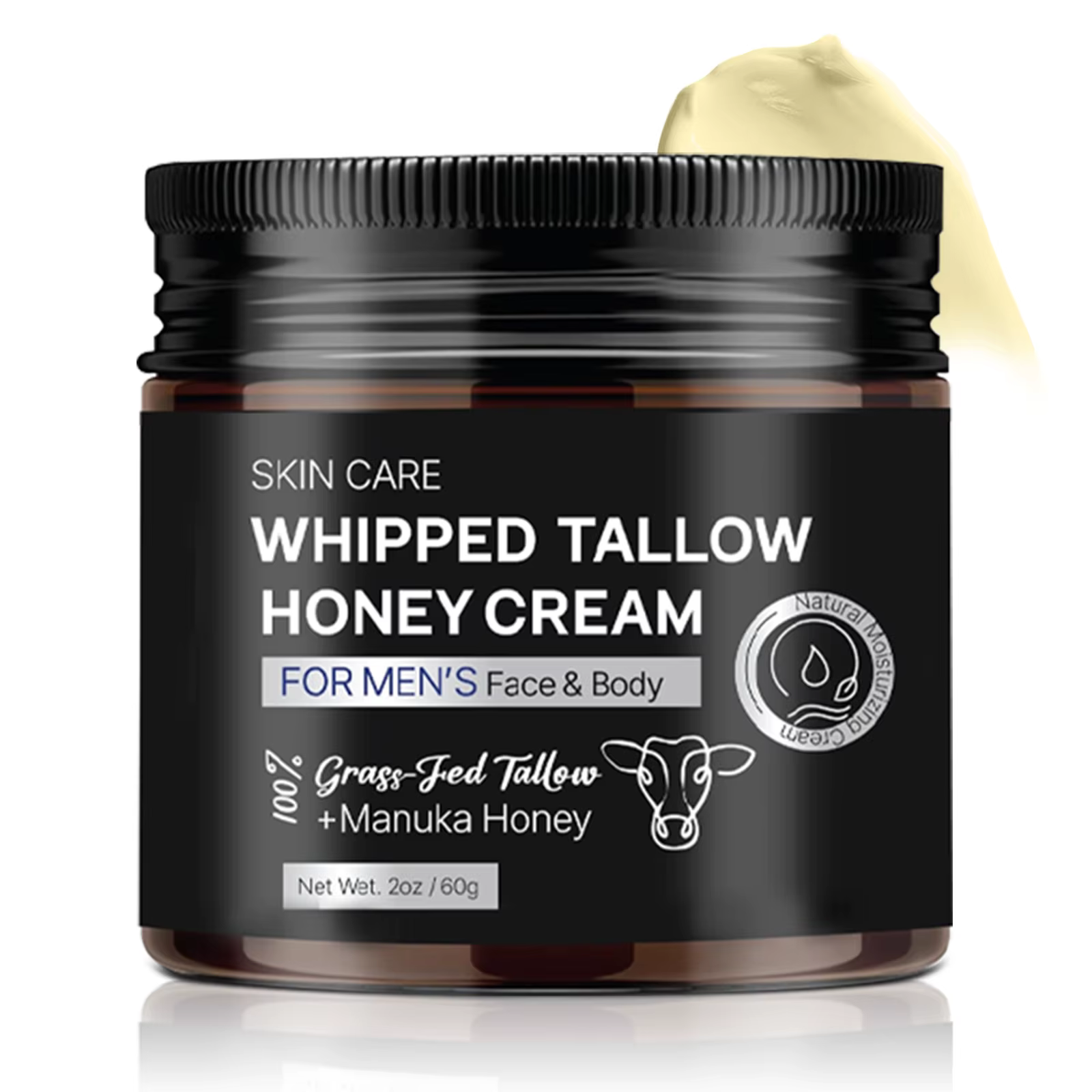 Crème fouettée au suif et au miel pour hommes 60g - Suif et miel de Manuka