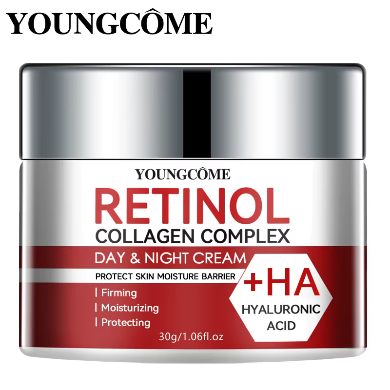 Crème hydratante de soin du visage au collagène au rétinol