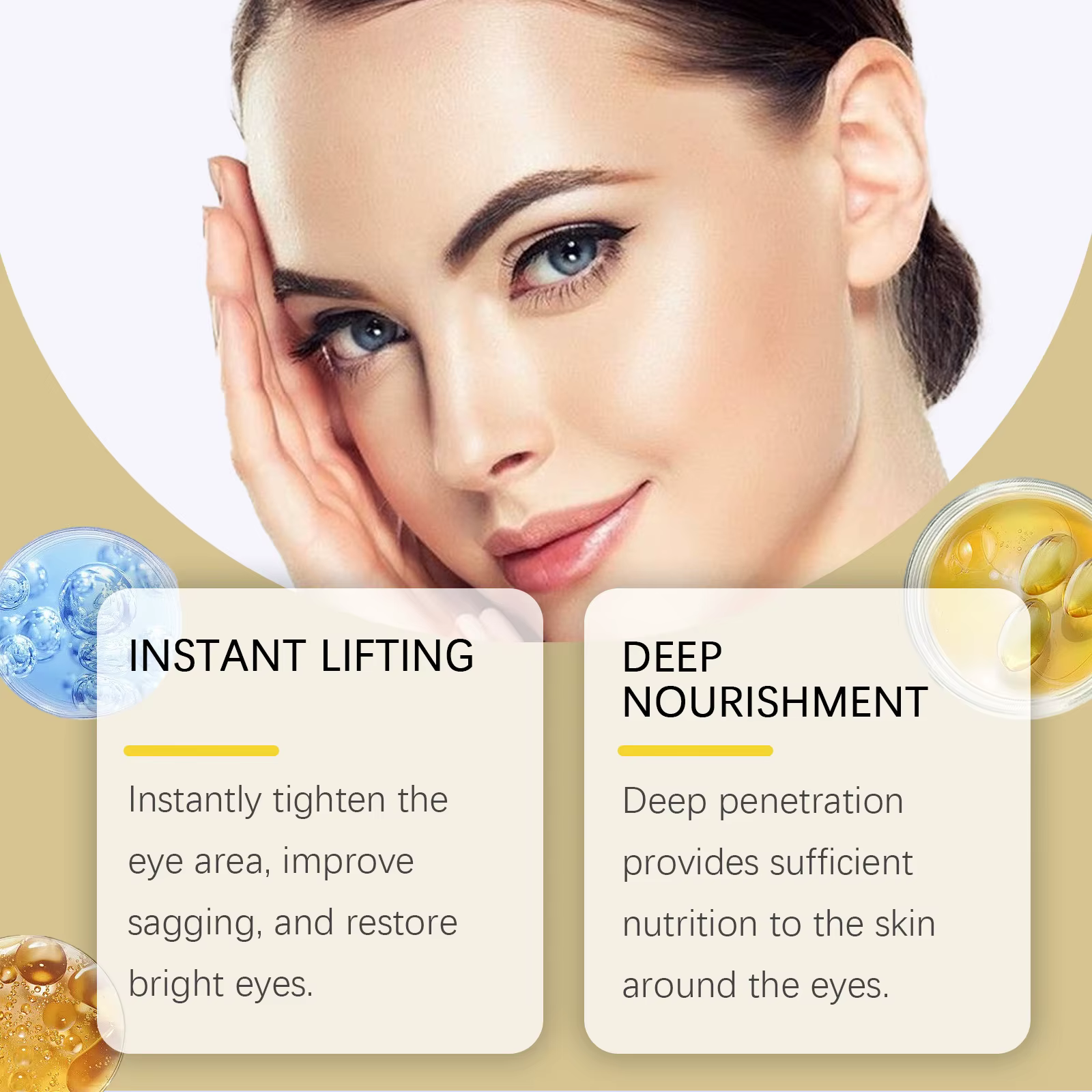 Sérum pour les yeux à l'huile de ricin
