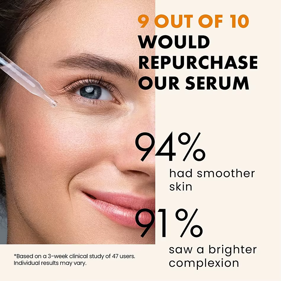 Sérum pour le visage, huile de vitamine C