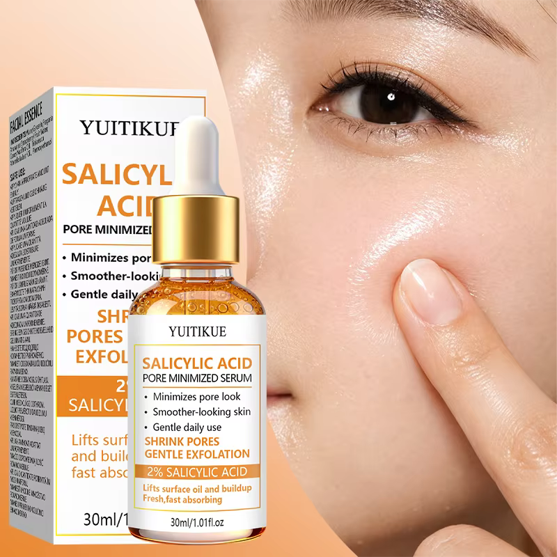 Sérum exfoliant à l'acide salicylique à 2% 30ml YUITIKUE Équilibrant le sébum Réduit les pores visibles Purifiant Affinant Soin de la peau du visage Essence