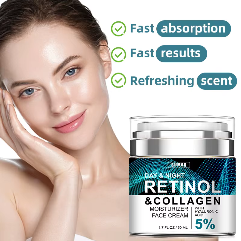 Rétinol Anti-âge crème pour le visage hydratant dissolvant de rides collagène acide hyaluronique crèmes soins de la peau 50ML