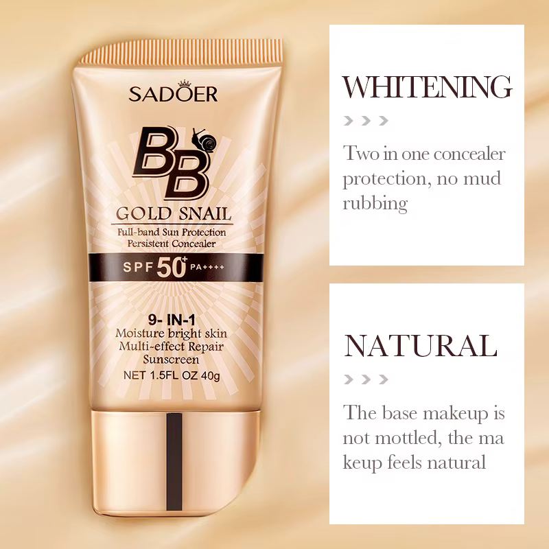 SADOER Gold Snail crème solaire BB fond de teint correcteur