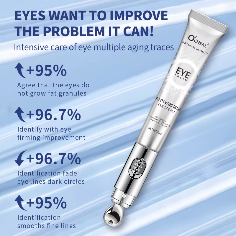 OCHEAL crème de Massage électrique pour les yeux acide hyaluronique raffermissant estompe les ridules Gel de soin