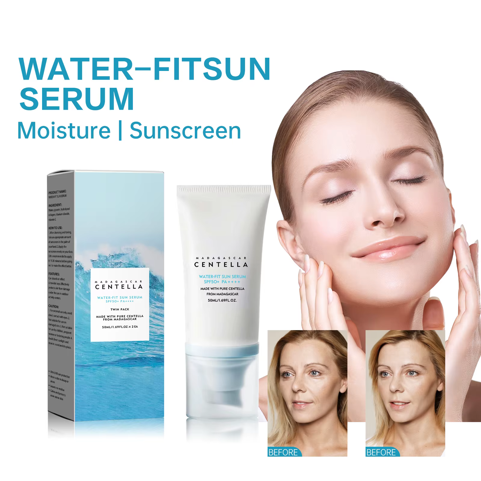 Crème solaire hyaluronique SPF50