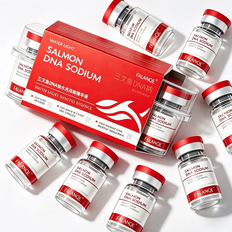 Sérum facial au collagène PDRN à l'ADN de saumon, blanchissant, raffermissant, élasticité, renouvellement et réparation de la peau, beauté coréenne, 10 pièces/paquet