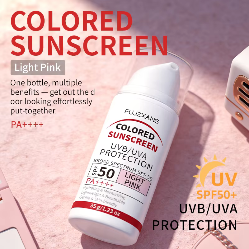Crème solaire teintée - Crème BB rose clair avec SPF50