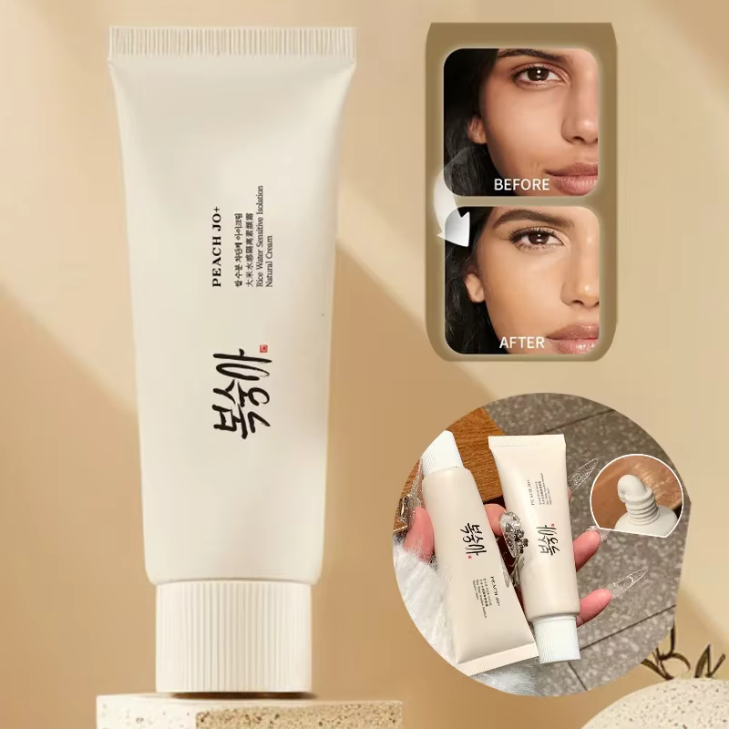 Marque riz à base d'eau apprêt corée du nord crème d'isolation nourrissante durable hydratante 50g