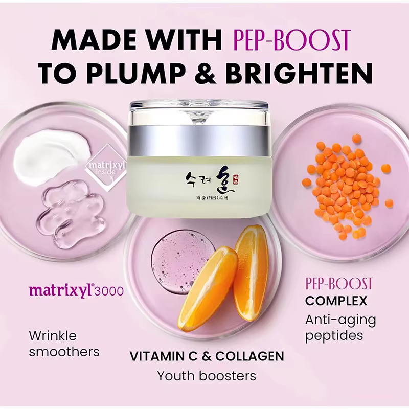 Crème pour le visage Anti-rides raffermissante au collagène coréen