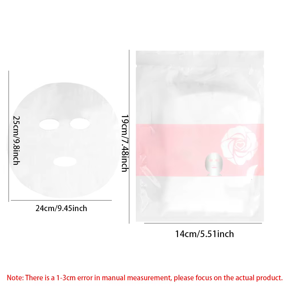 200/500 feuilles masque Facial Transparent hydratant