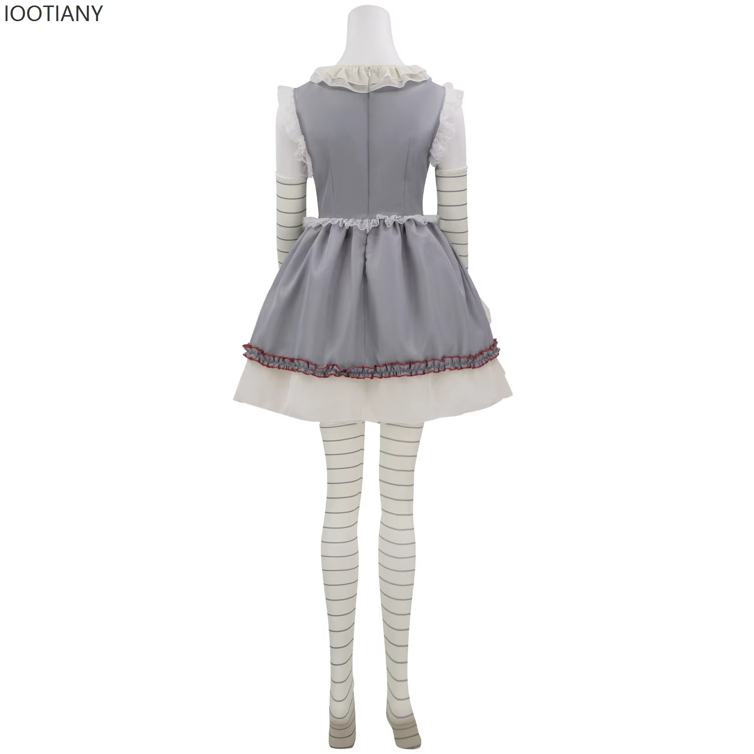Killer Clown Cosplay Horreur Gris Clown Retour Penny Costume Halloween Horreur Costume Carnaval Femmes Mascarade Show Robe Nouveau