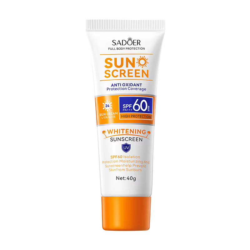 SAODER Spf 60 + crème solaire pour visage corps