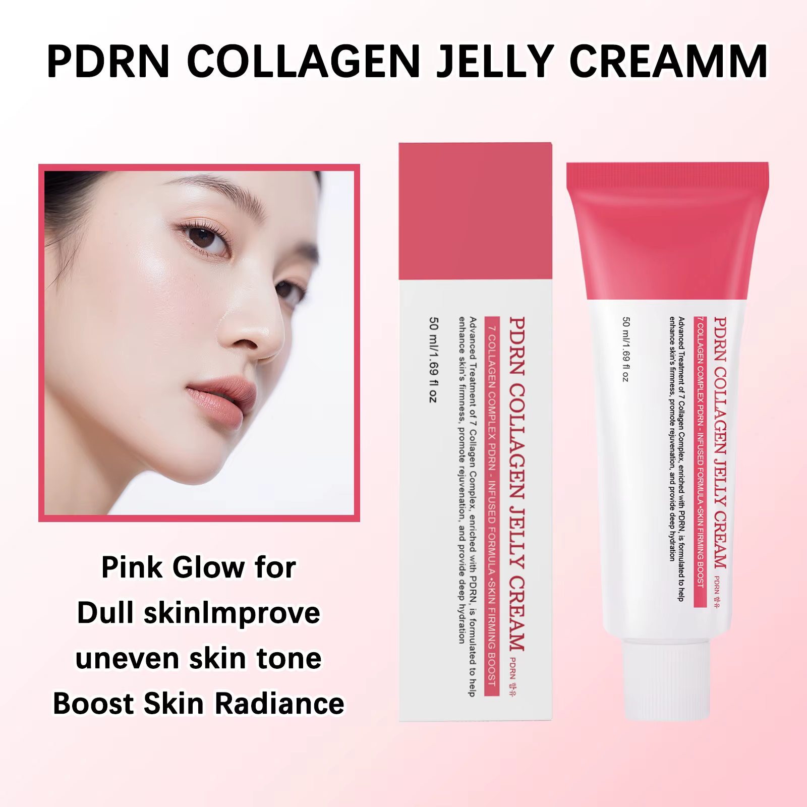 Crème hydratante pour le visage au collagène
