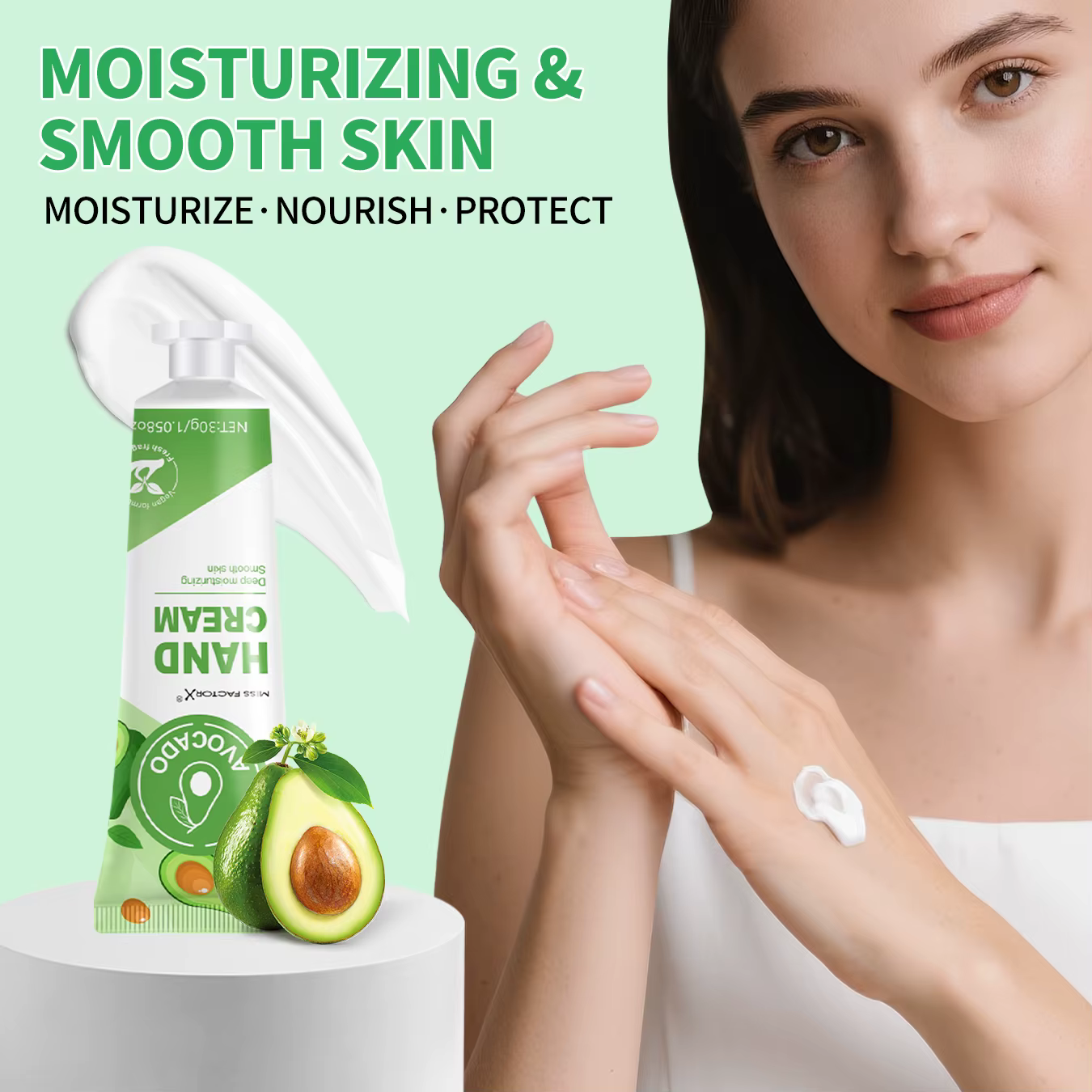 Crème pour les mains à l'essence de fruits et de plantes