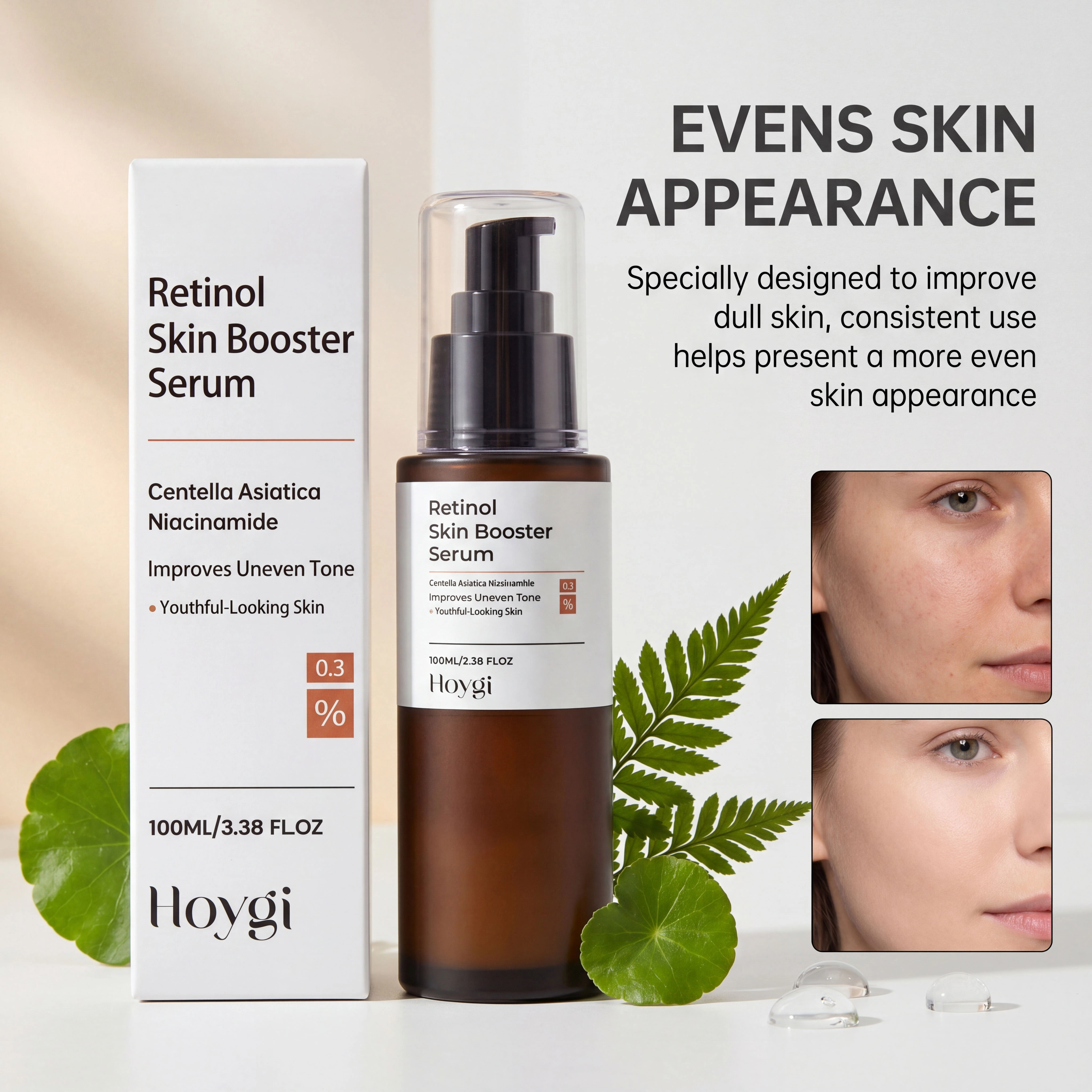 Sérum de Nuit Nourrissant et Hydratant, Essence Réparatrice Apaisante et Éclaircissante Anti-Âge, Soin Doux de Nuit pour le Visage