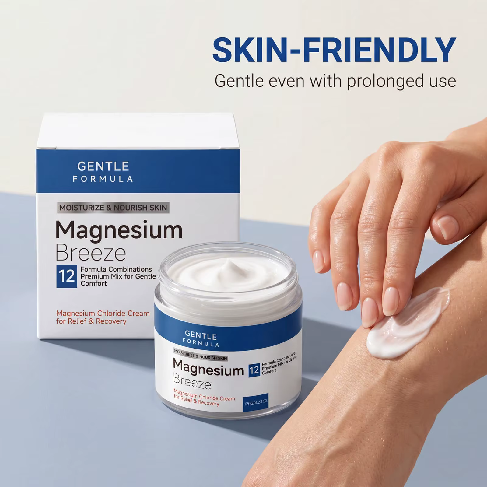 Crème au chlorure de magnésium, brise rafraîchissante, hydrate et nourrit la peau pour les articulations, le dos et les genoux, formule douce, massage quotidien, soins corporels