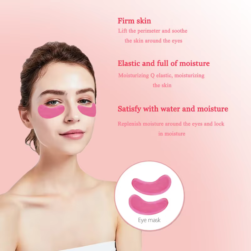 💖 10 patchs hydratants roses pour les yeux | Soins oculaires