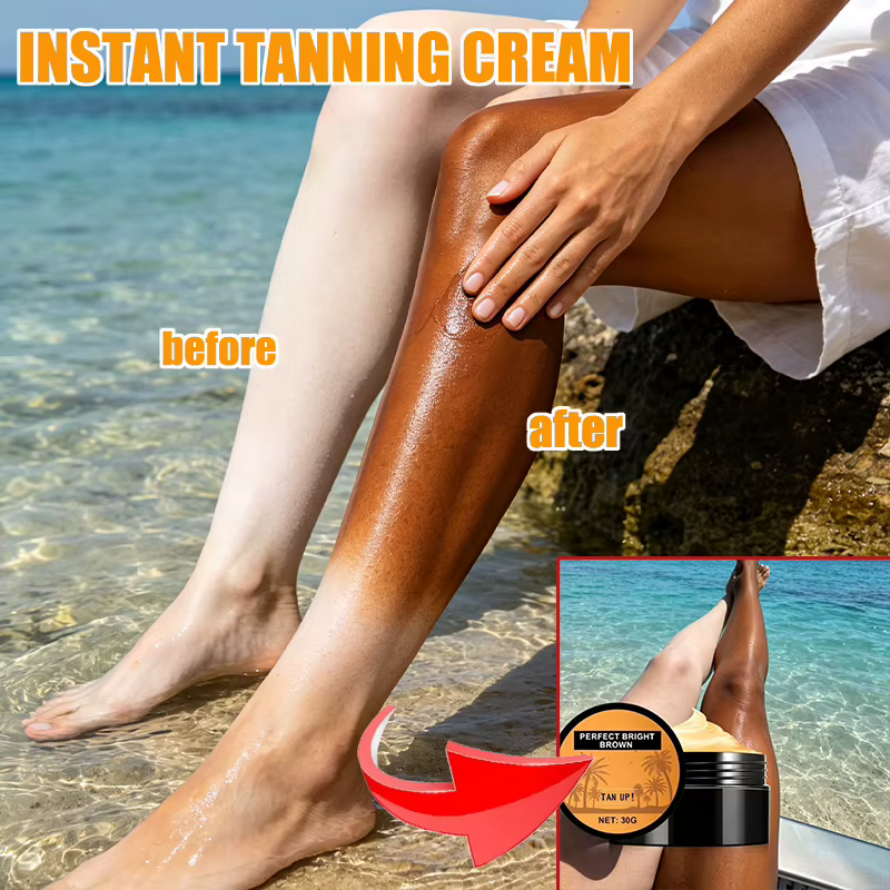 Crème Bronzante Visage et Corps Longue Durée – Autobronzant Naturel Nourrissant Protecteur Anti-UV # 01