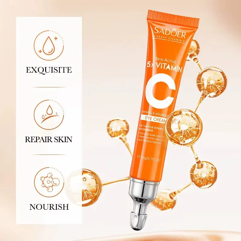 SADOER vitamine C crème pour les yeux Anti cernes