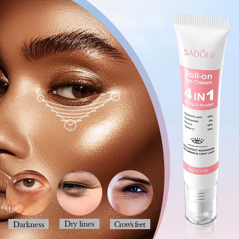 SADOER 4in1 crème hydratante à rouler pour les yeux Anti cernes sacs