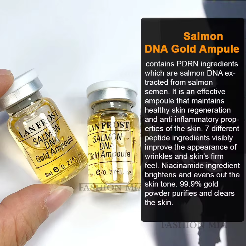 Kit Sérum Booster pour la Peau à l'ADN de Saumon et Or 8ml
