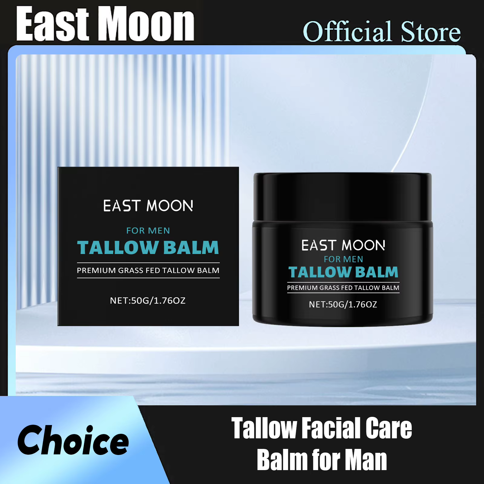 Tallow baume de soin du visage pour homme nourrir le sec améliorer l'élasticité supprimer W-rugle contrôle de l'huile peau brillante crèmes hydratantes pour le visage