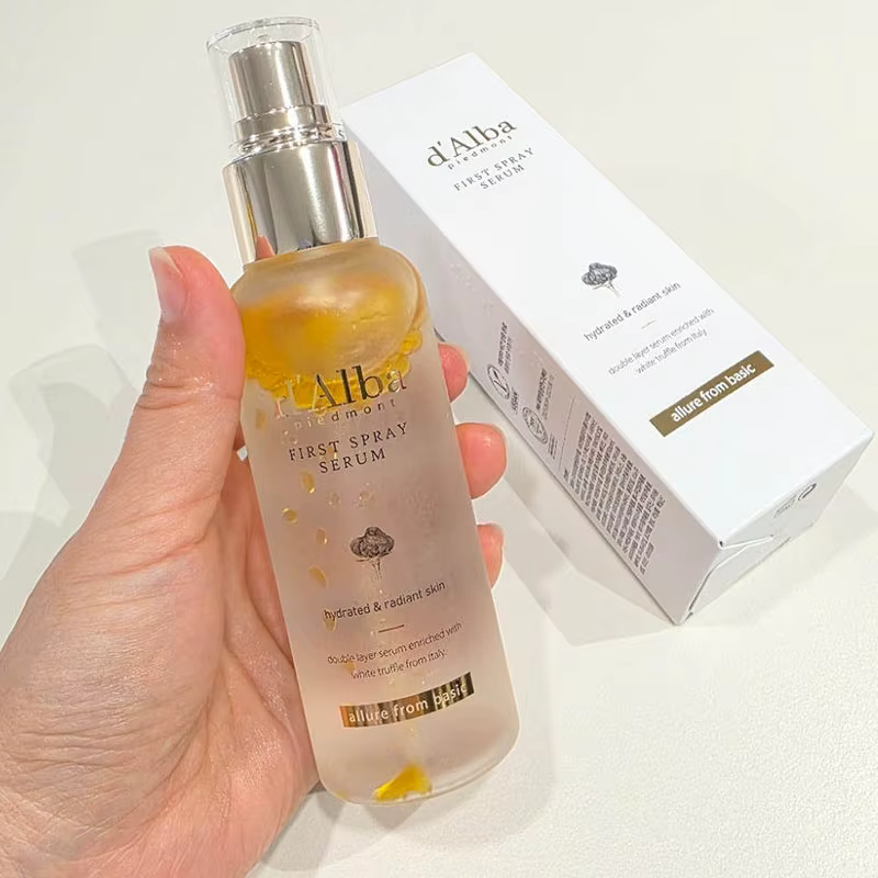 DAlba Corée Sérum Tonique à la Truffe Blanche 100ml, Spray Fixateur Visage Hydratant et Éclatant, Brume Essentielle Hydratante et Nourrissante pour le Soin de la Peau