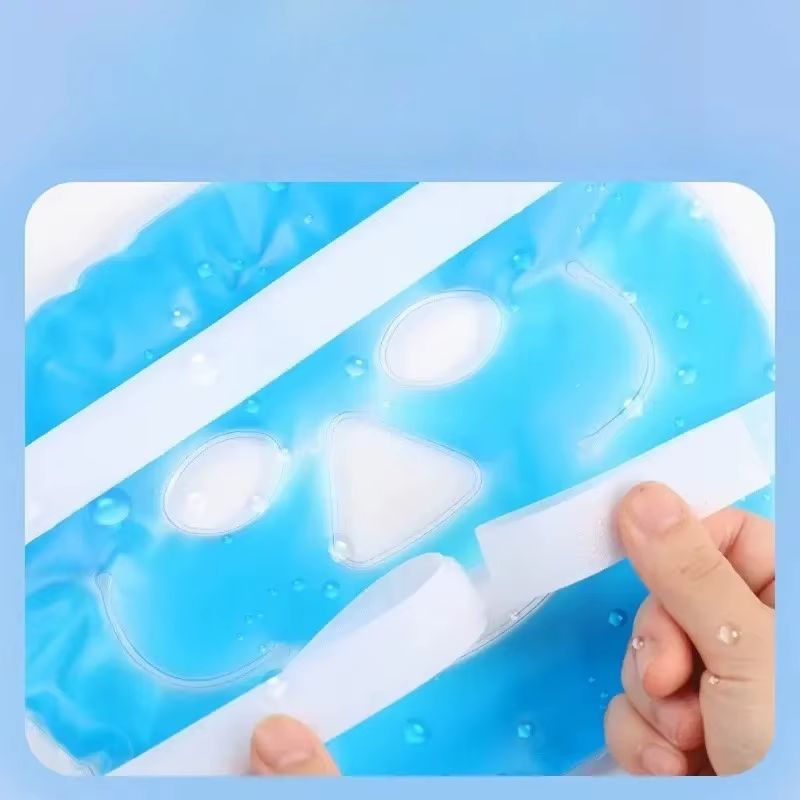 Masque facial réutilisable en gel chaud et froid pour la thérapie