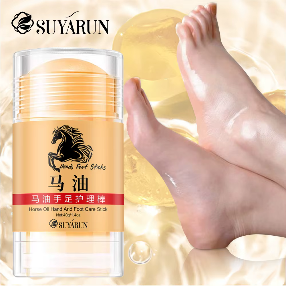 SUYARUN Premium huile de cheval soin des pieds aux mains bâton-baume hydratant et réparateur Intense pour peau sèche et