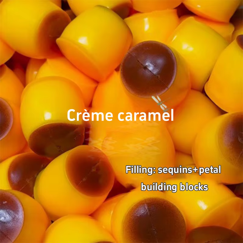 Balle anti-stress mignonne et douce en forme de pudding au caramel, faite maison, DIY, jouet à presser, jouet pour soulager le stress et la tension, décoration intérieure