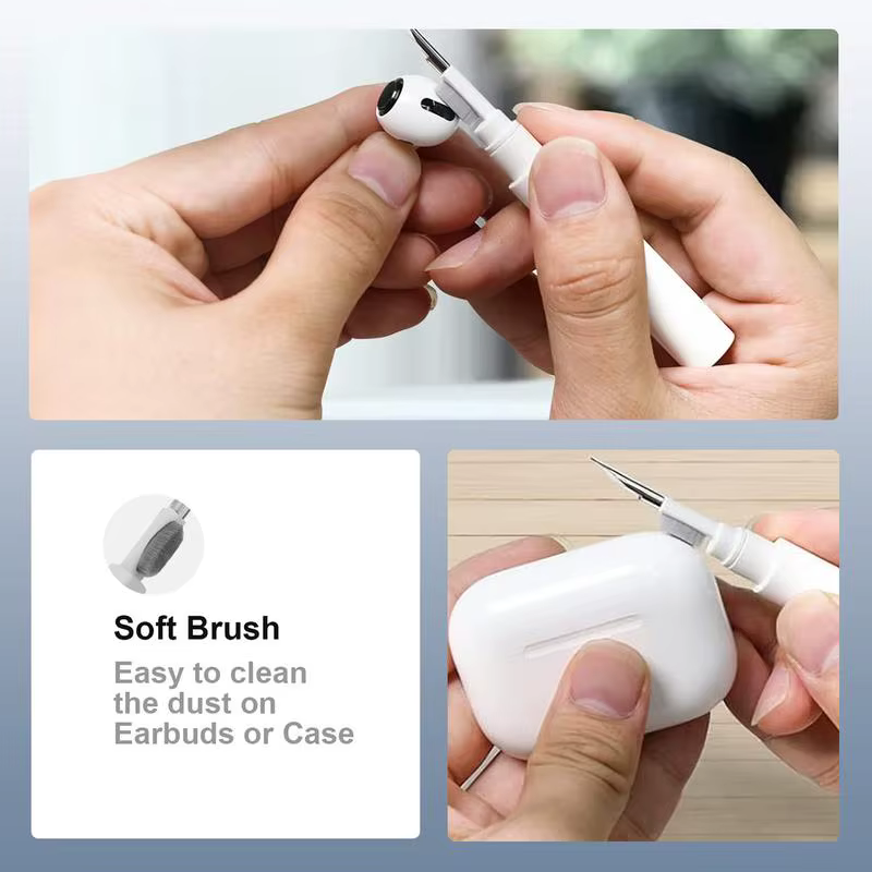 Kit de nettoyage d'écouteurs, outil de nettoyage multifonction pour Airpods Pro 1 2 3 iPhone, écouteurs sans fil Bluetooth, appareil photo