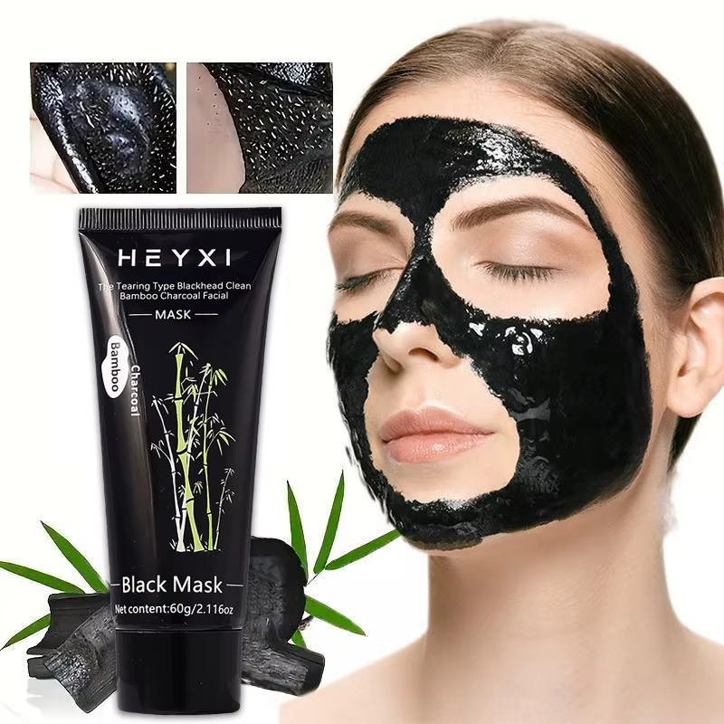 Masque facial peel-off au charbon de bambou