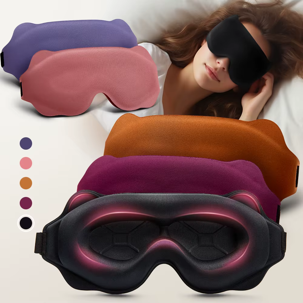 Masque de sommeil 3D bloquant la lumière