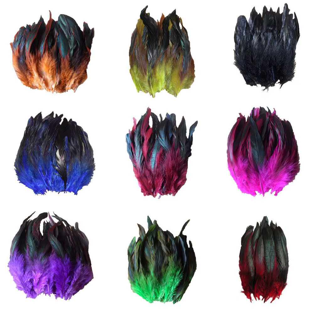 Plume décorative pour vêtements de scène, 12.5-20cm, masque, accessoires de bricolage, 50 racines par paquet