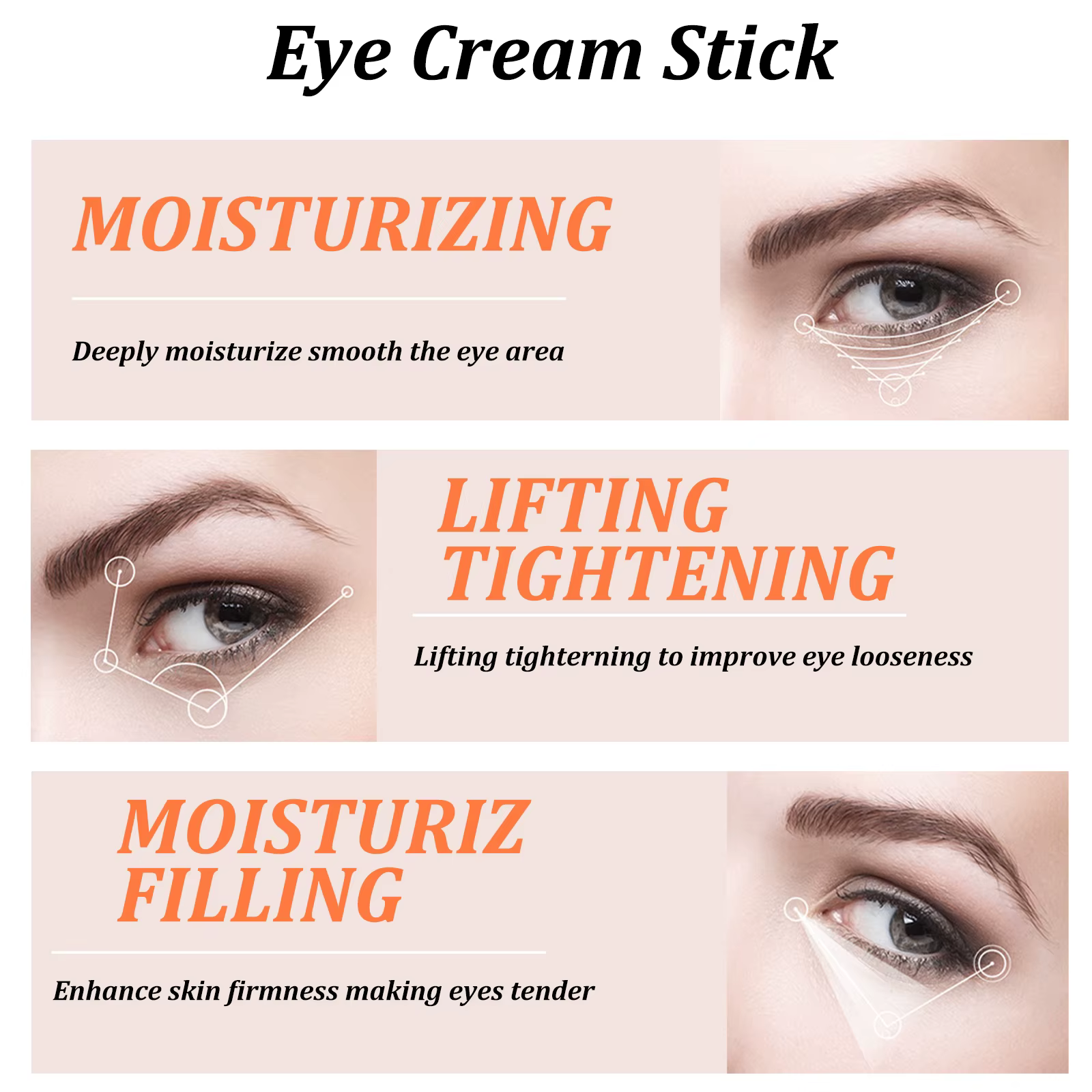 Bâton de crème pour les yeux d'escargot