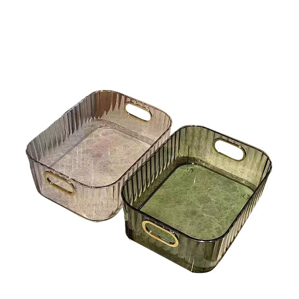Boîte de rangement de bureau 2 pièces, couvercle de gommage pour masque Facial, support de rangement, panier de tri, rouge à lèvres, bureau, soins de la peau, boîte de cosmétiques, organisateur