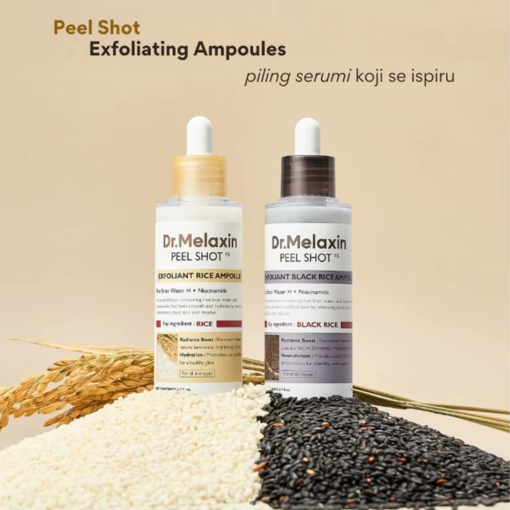 Baume multi-usages au calcium Cemenrete / Crème anti-poches sous les yeux Eyephalt / Essence exfoliante au riz noir et