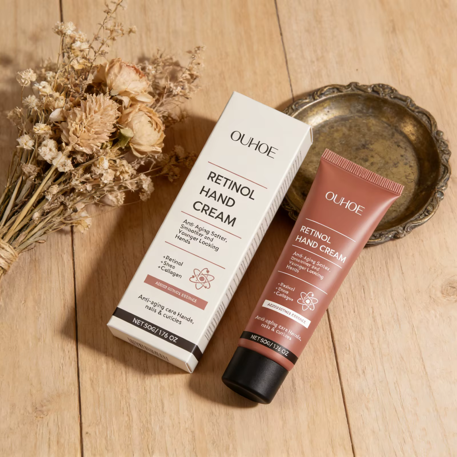 Crème Raffermissante pour les Mains au Rétinol – Hydratation Longue Durée