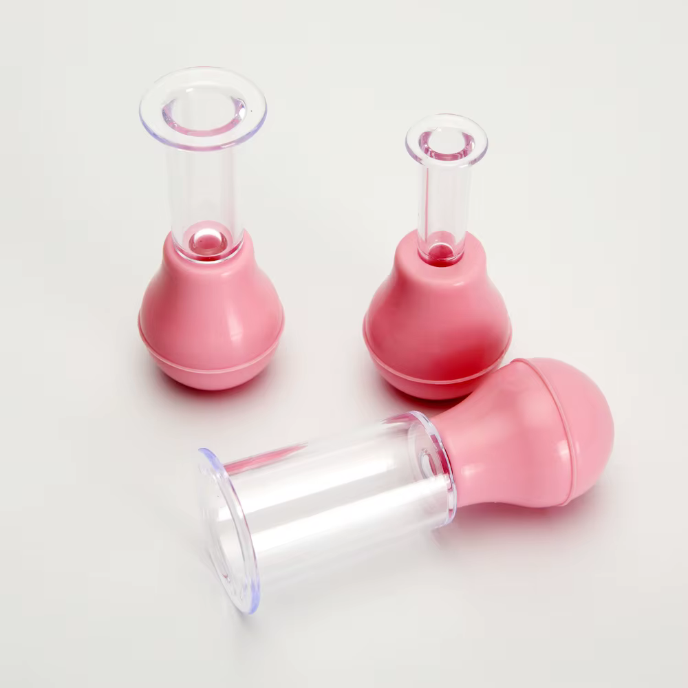 Ventouses de massage faciales en caoutchouc pour lifting du visage
