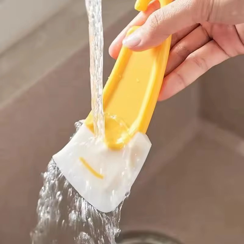 Spatule de nettoyage grattoir de cuisine lame souple grattoir brosse poêle sale Pot plats nettoyant outils cuisine outil de cuisson Gadget de cuisine