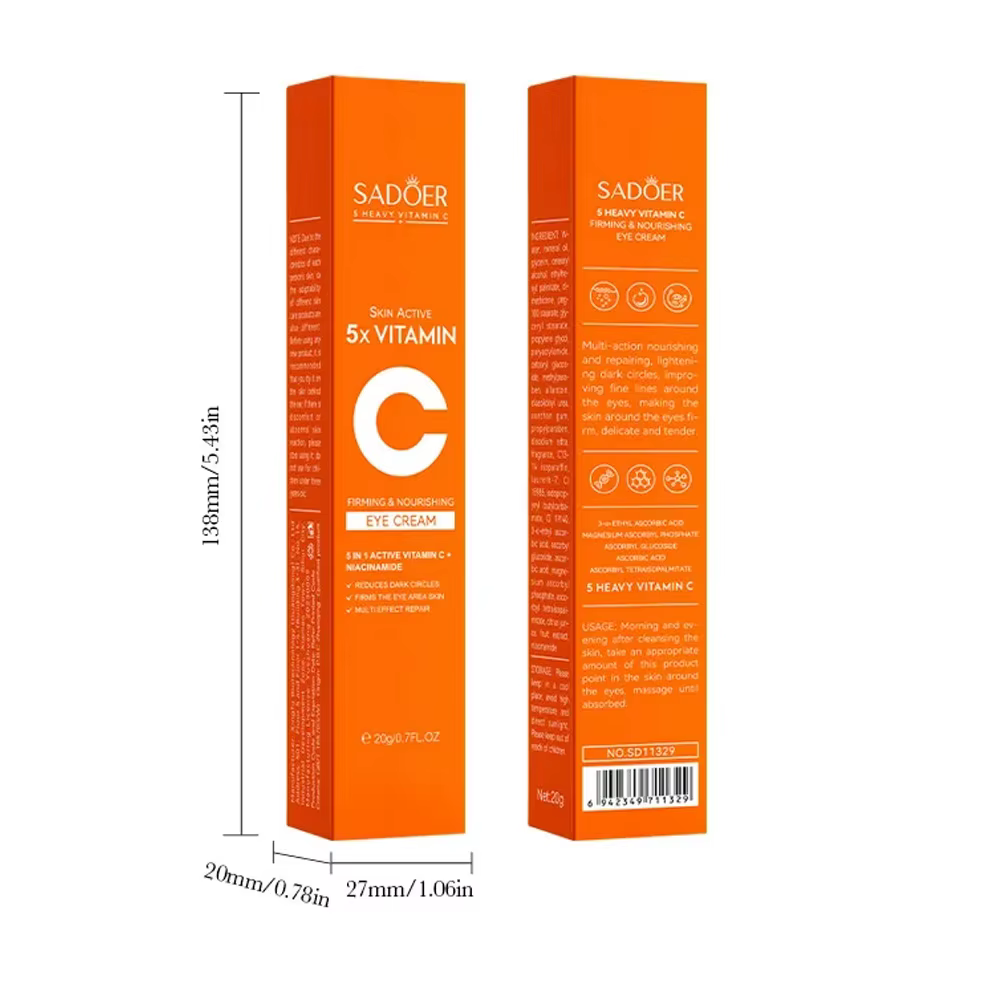 SADOER vitamine C crème pour les yeux Anti cernes