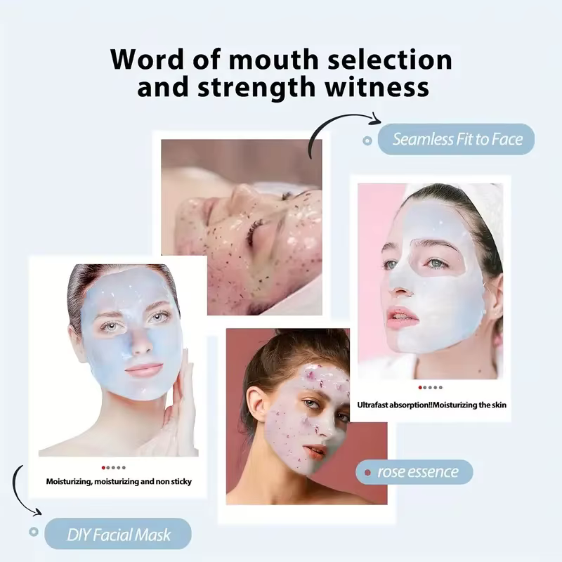 Masque visage à la gelée d'acide hyaluronique