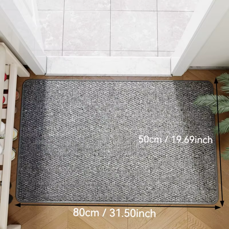 Tapis d'Extérieur en Faux Jute, Polymérisation des Portières, Style Sans Manche, Durabilité à chaque Entrée, Multi-Taille, 40x60cm/50x80cm/80x120cm