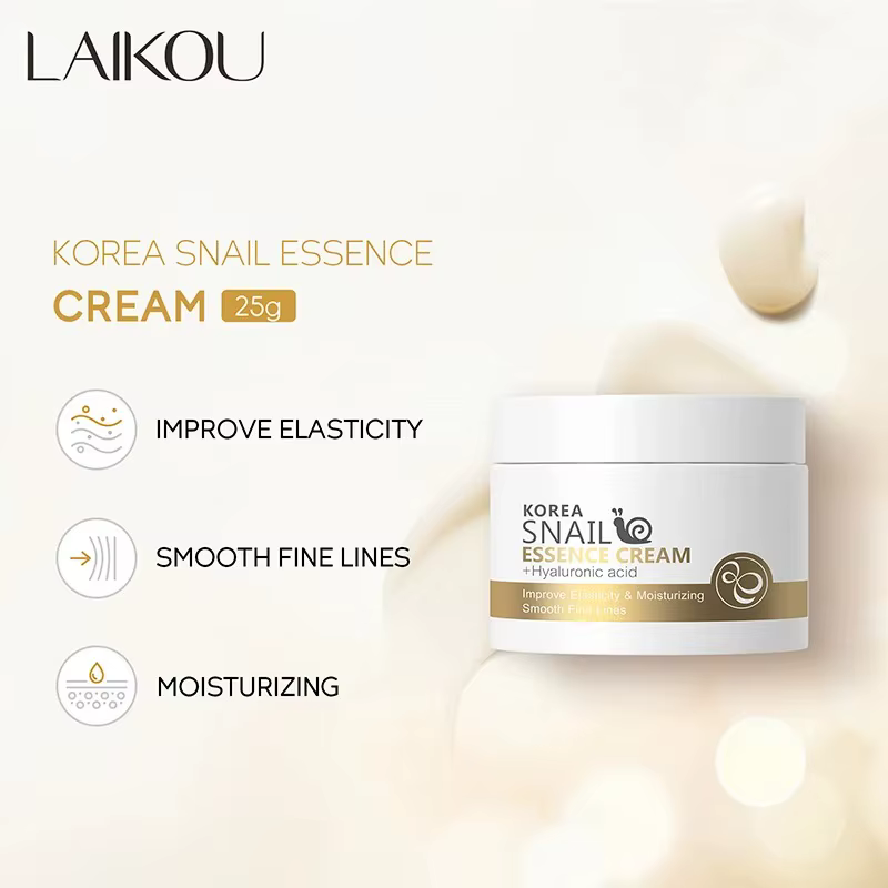 Crème pour le visage à base d'escargot
