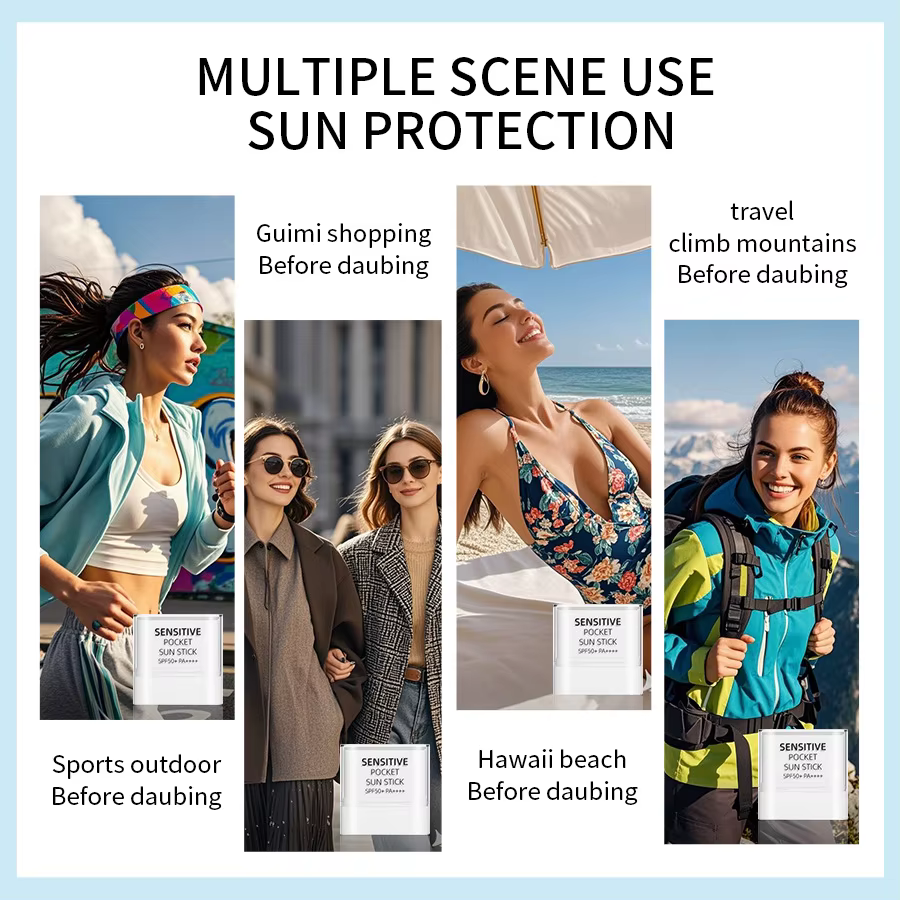 Stick solaire de poche mini - Version anglaise SPF50+